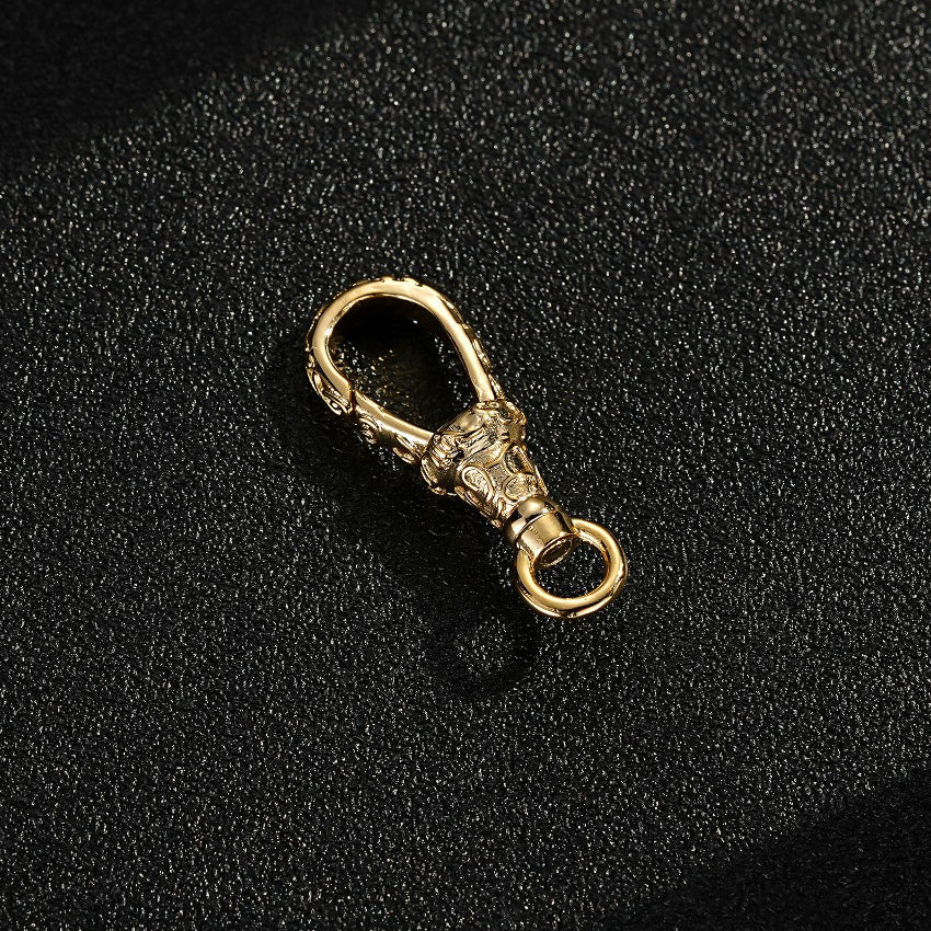 30mm Gold Ornate Albert Clasp 8mm/12mm