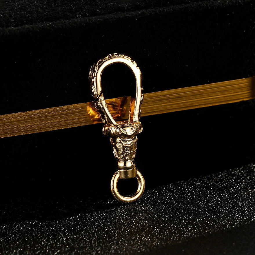 30mm Gold Ornate Albert Clasp 8mm/12mm