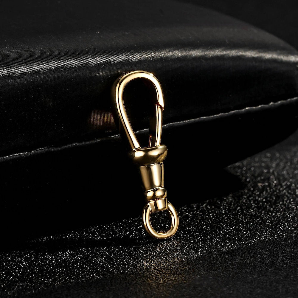 30mm Gold Smooth Albert Clasp 8mm/12mm