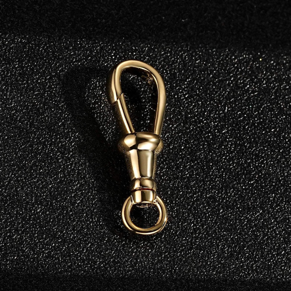 30mm Gold Smooth Albert Clasp 8mm/12mm