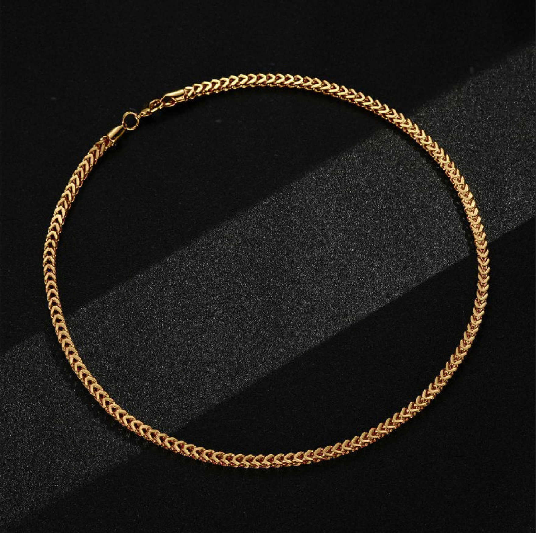 New 4mm Gold Filled Bonded Franco Chain - 22 Inches