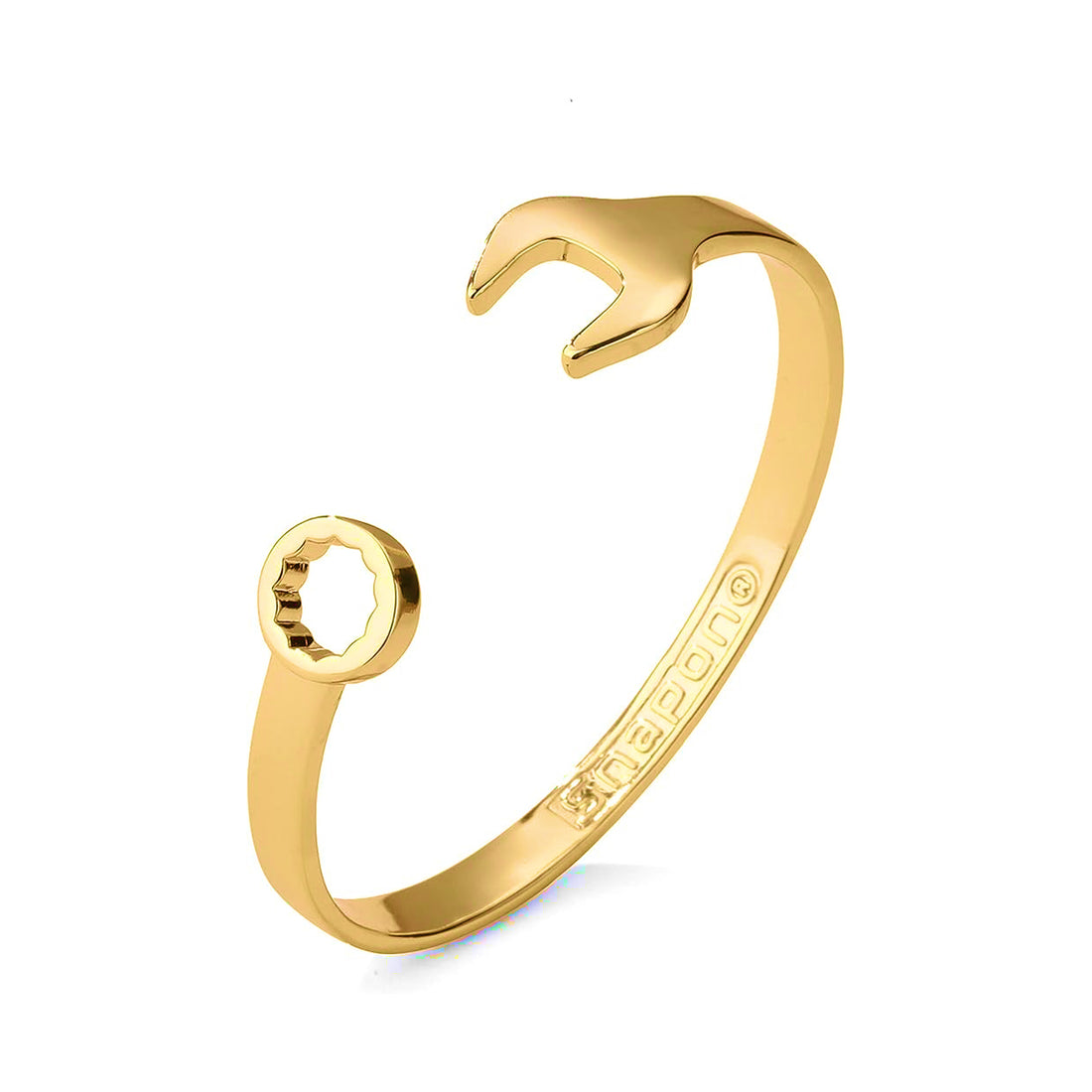 Spanner Wrench Bangle Gold Filled | 6mm Adjustable Bracelet | For Kids & Adults