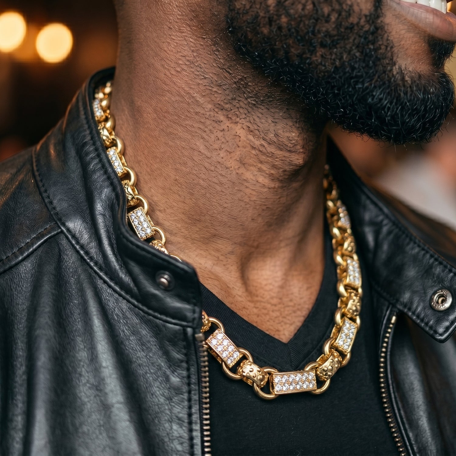 Gold Gypsy Link Belcher Chain 13mm