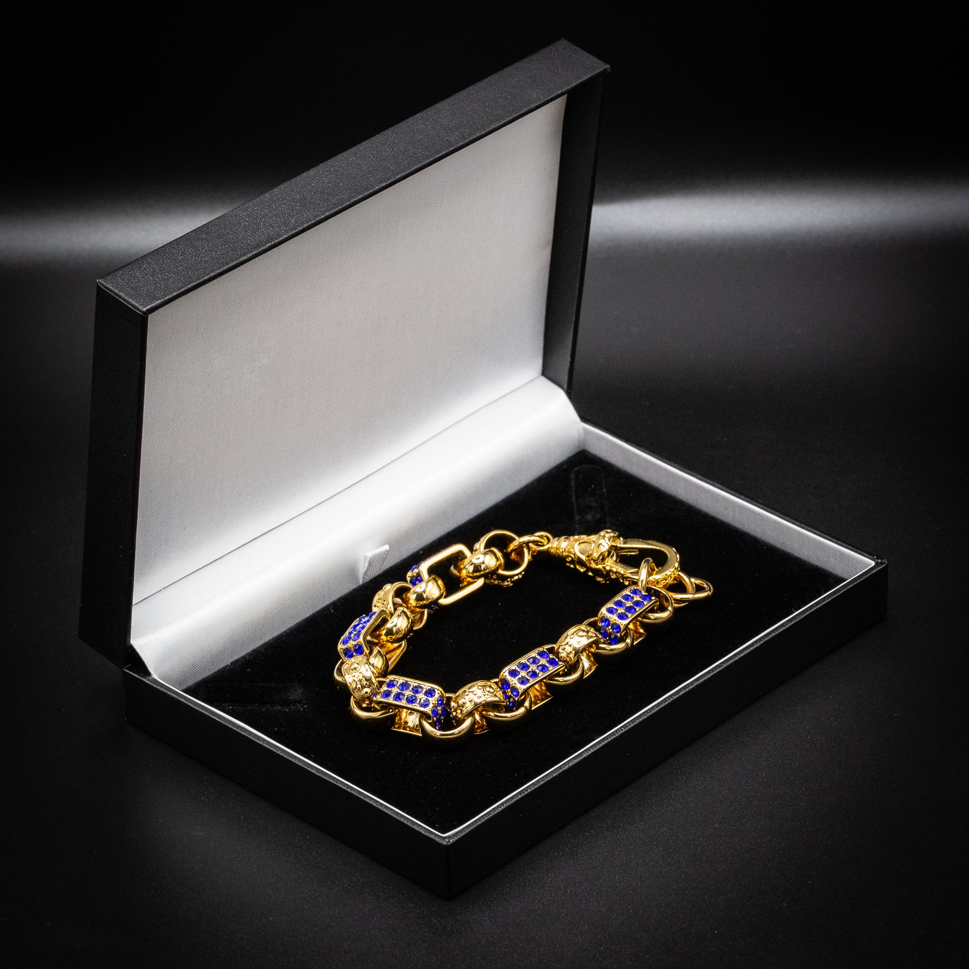 Sapphire Gypsy Link Bracelet 13mm