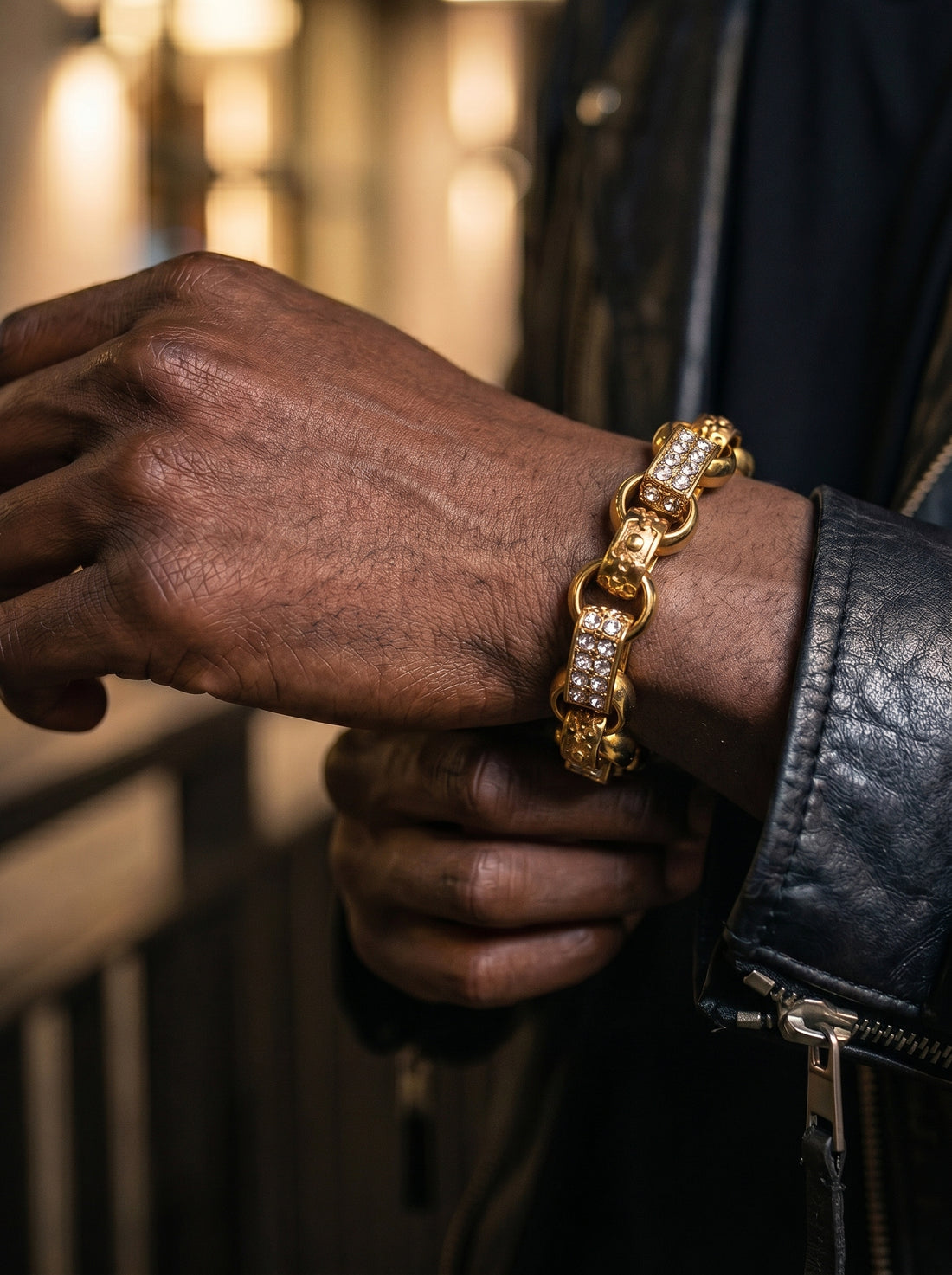 Luxury Gold XXL Gypsy Link Belcher Bracelet