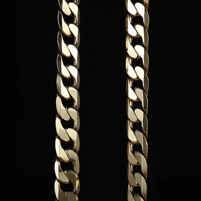 Gold Cuban Curb Set 12mm