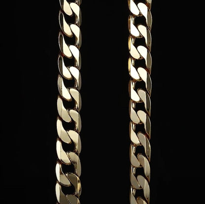 12mm Gold-Filled Bonded Cuban Curb Bracelet – 9 Inches