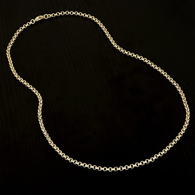 🎁 Gold Diamond-Cut Belcher Chain 4mm (100% off)