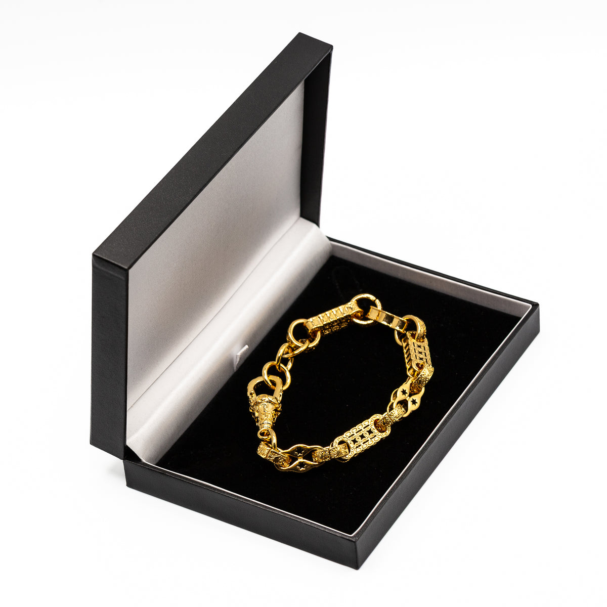 Gold Stars and Bars Chain, Bracelet &amp; Set 11mm