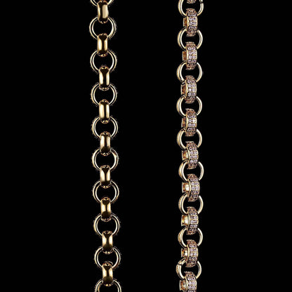 High-Quality Gold Filled Chain with Pink Stones