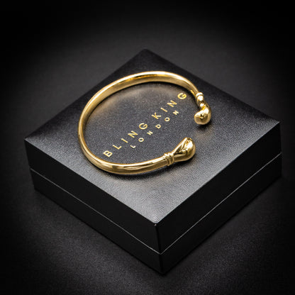 Gold Boxing Glove Torque Bangle
