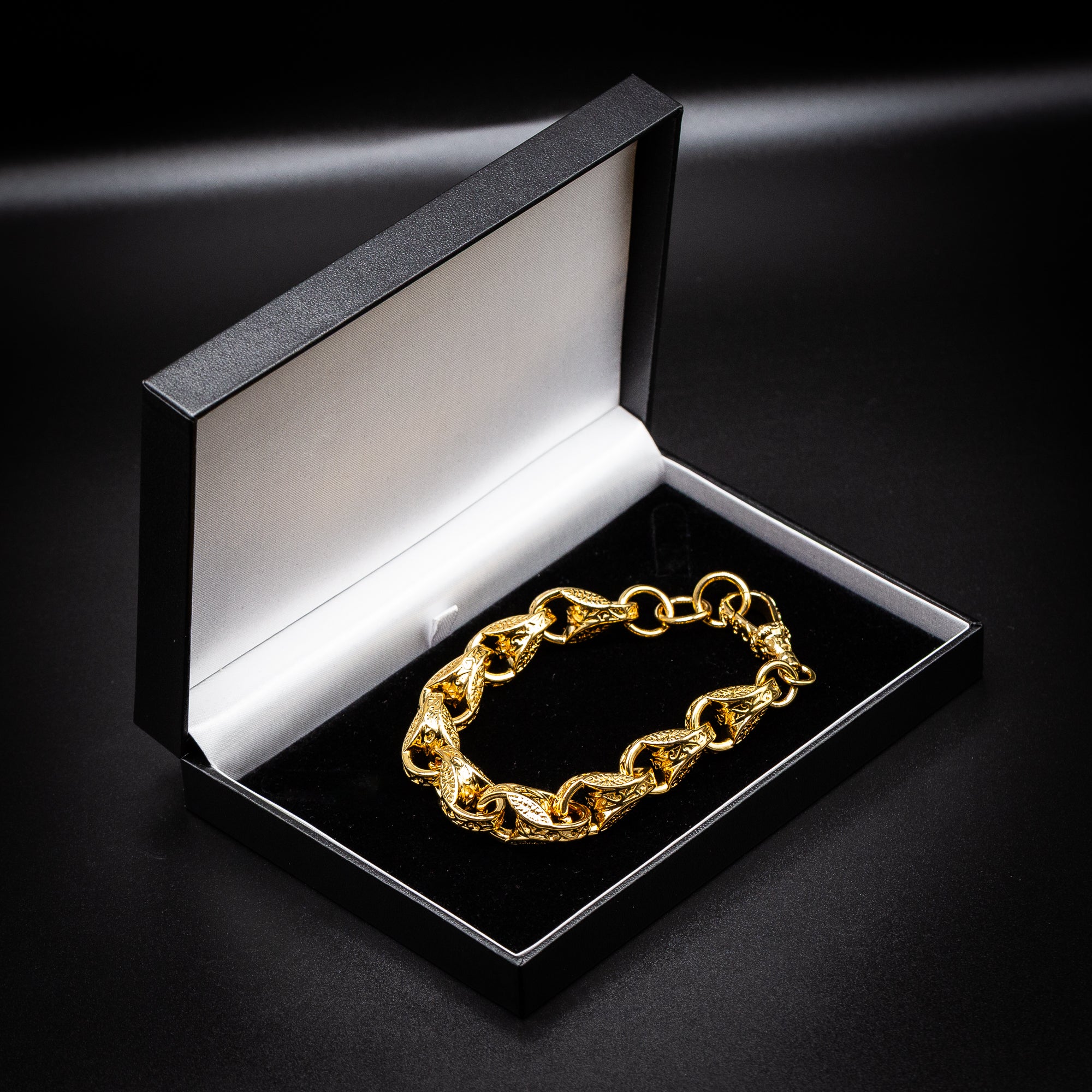 9ct Gold 3D Tulip Bracelet 15mm