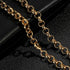 8mm Gold Diamond-Cut Belcher Chain, Available in Multiple Lengths