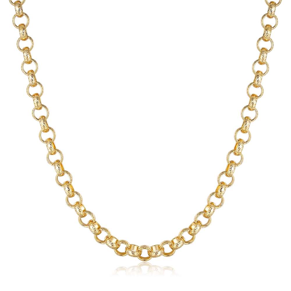 Gold Filled 8mm Belcher Chain with Diamond Cut, Luxury Box Included