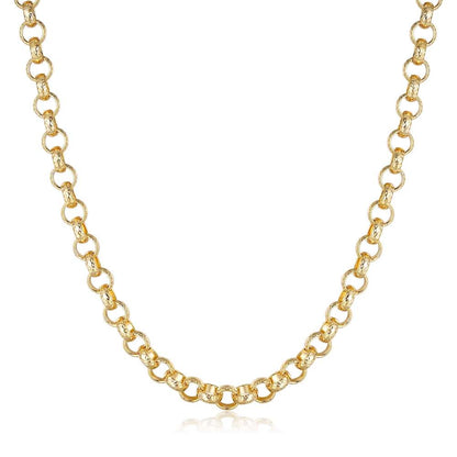 Gold Filled 8mm Belcher Chain with Diamond Cut, Luxury Box Included