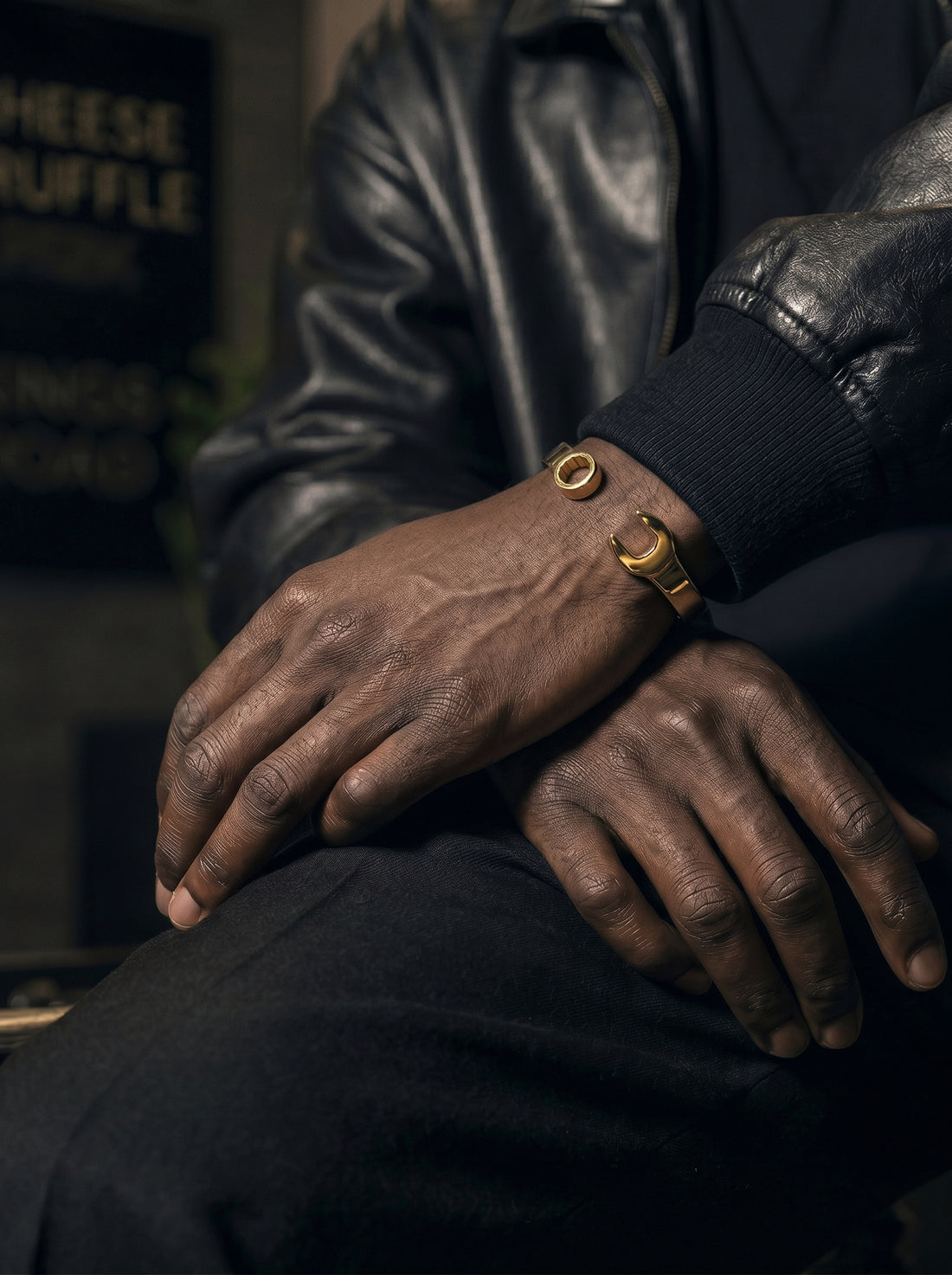 Gold Spanner Wrench Torque Bangle