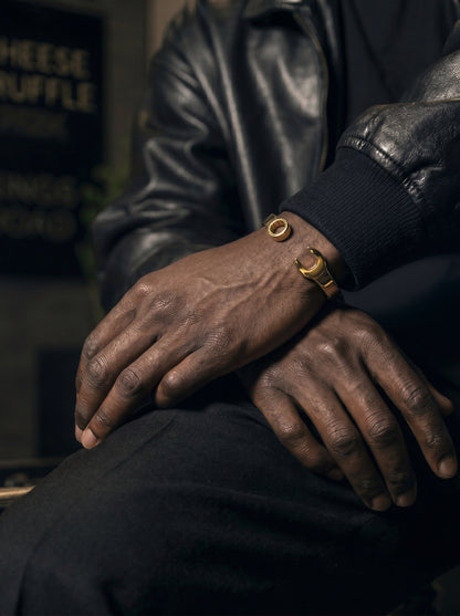 Gold Spanner Wrench Torque Bangle
