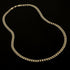 Detailed View of Gold Cuban Link Necklace and Bracelet