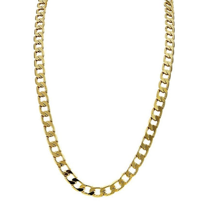 Small Gold Cuban Link Chain Set