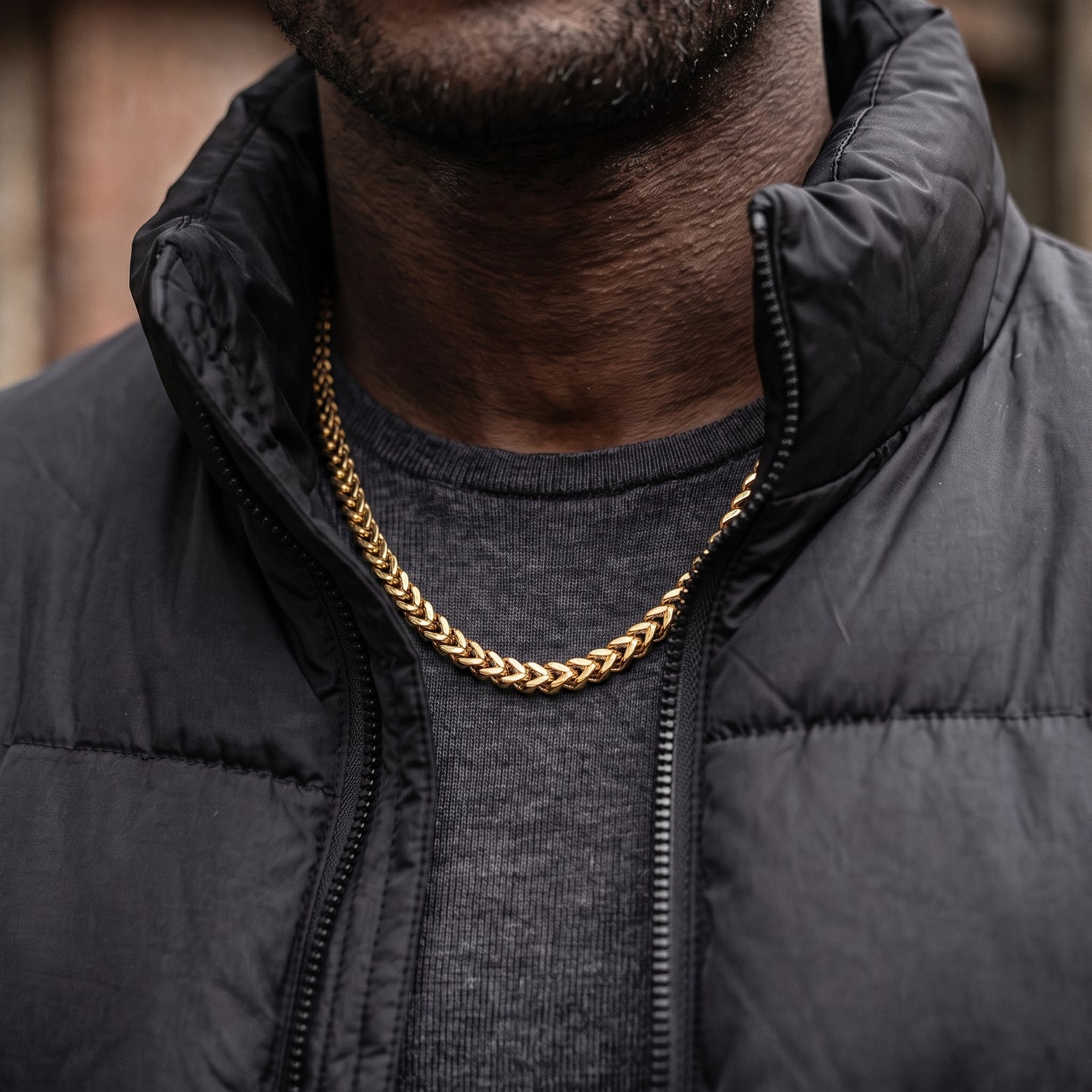 4mm Gold Franco Chain Necklace