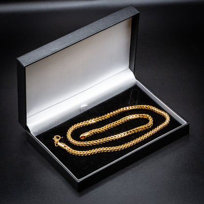 4mm Gold Franco Chain Necklace
