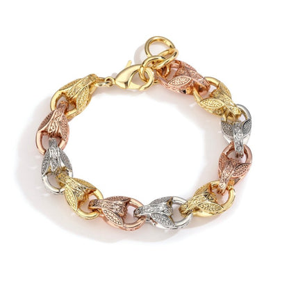 12mm three-tone tulip bracelet