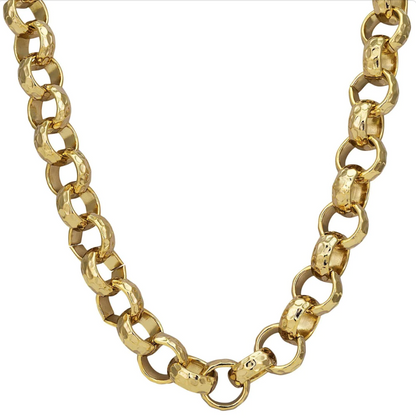 Detailed View of 12mm Gold Filled Belcher Chain