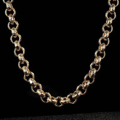 Detailed View of 12mm Gold Filled Belcher Chain