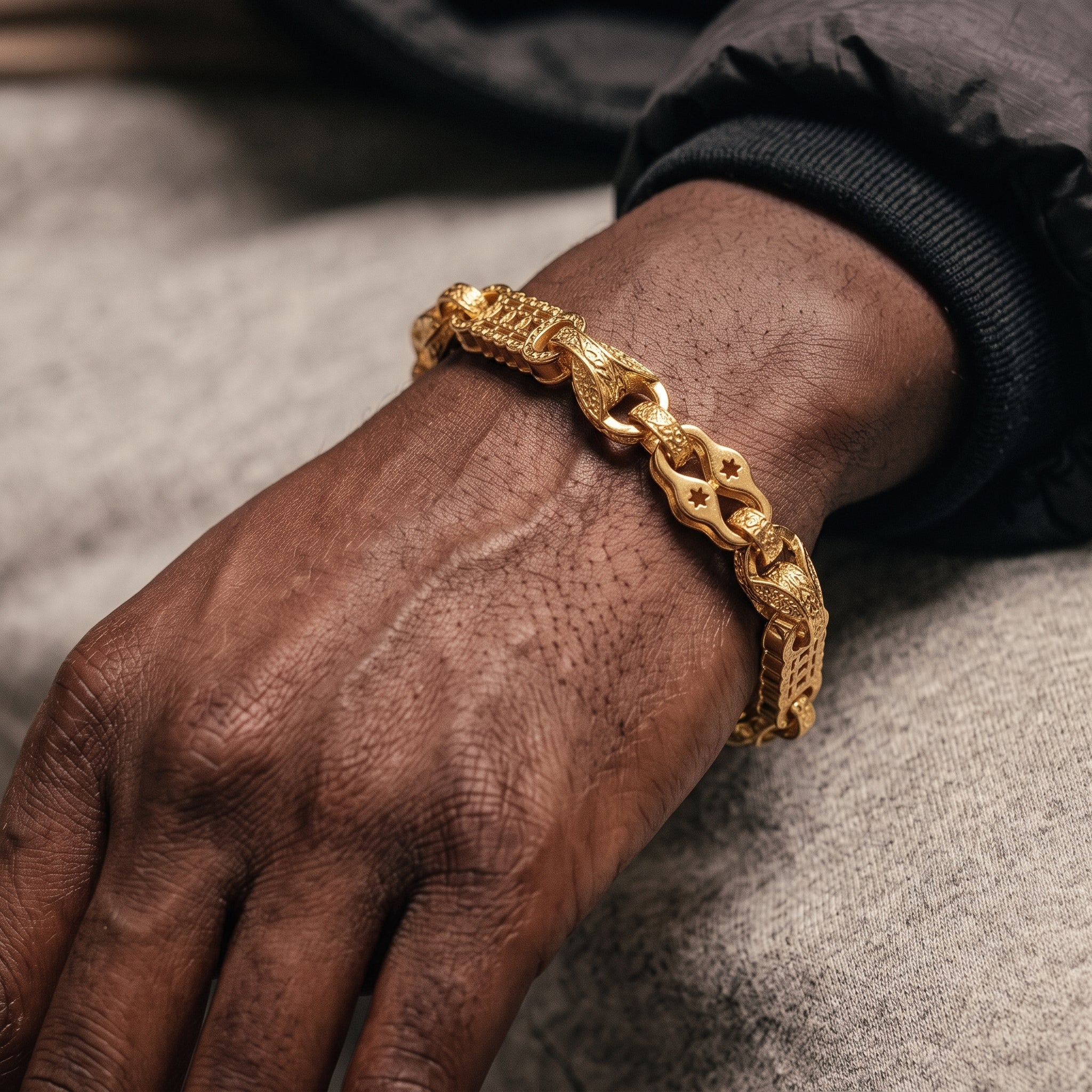 Gold Tulip x Stars and Bars Bracelet 12mm
