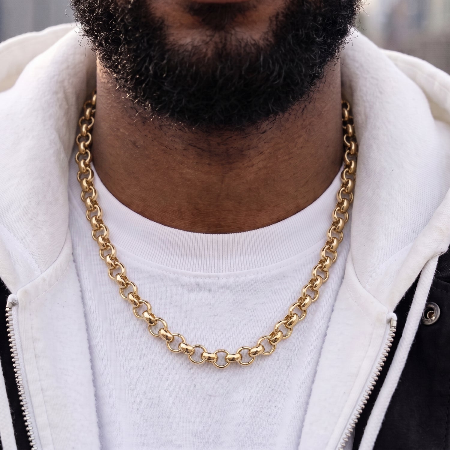 New 10mm Gold Classic Belcher Chain - 30 Inch