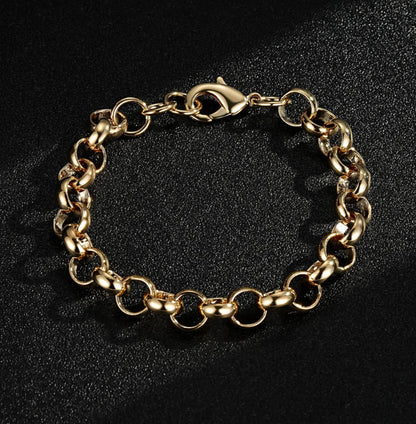 Gold Classic Belcher Bracelet 10mm