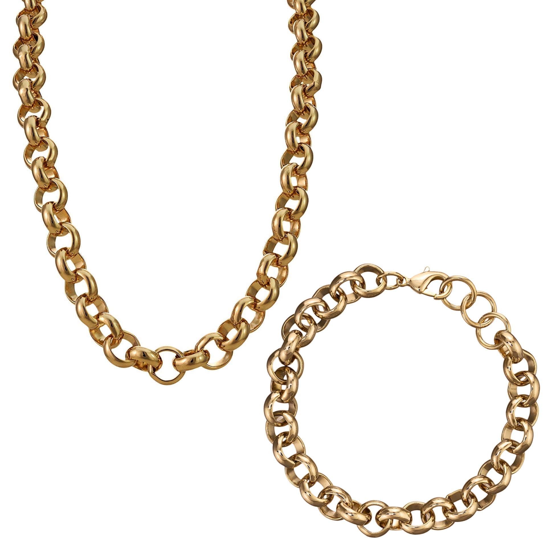 10mm Gold Filled Classic Belcher Chain, 16 Inches Long