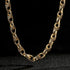 9mm Gold Filled Tulip Chain, 24 Inches Long with Free Leather Box