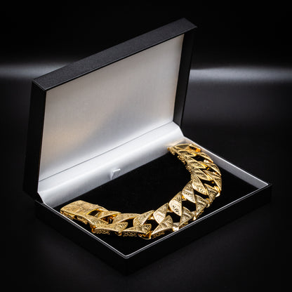 Gold Lizard Ornate Chaps Chain, Bracelet &amp; Set 26mm