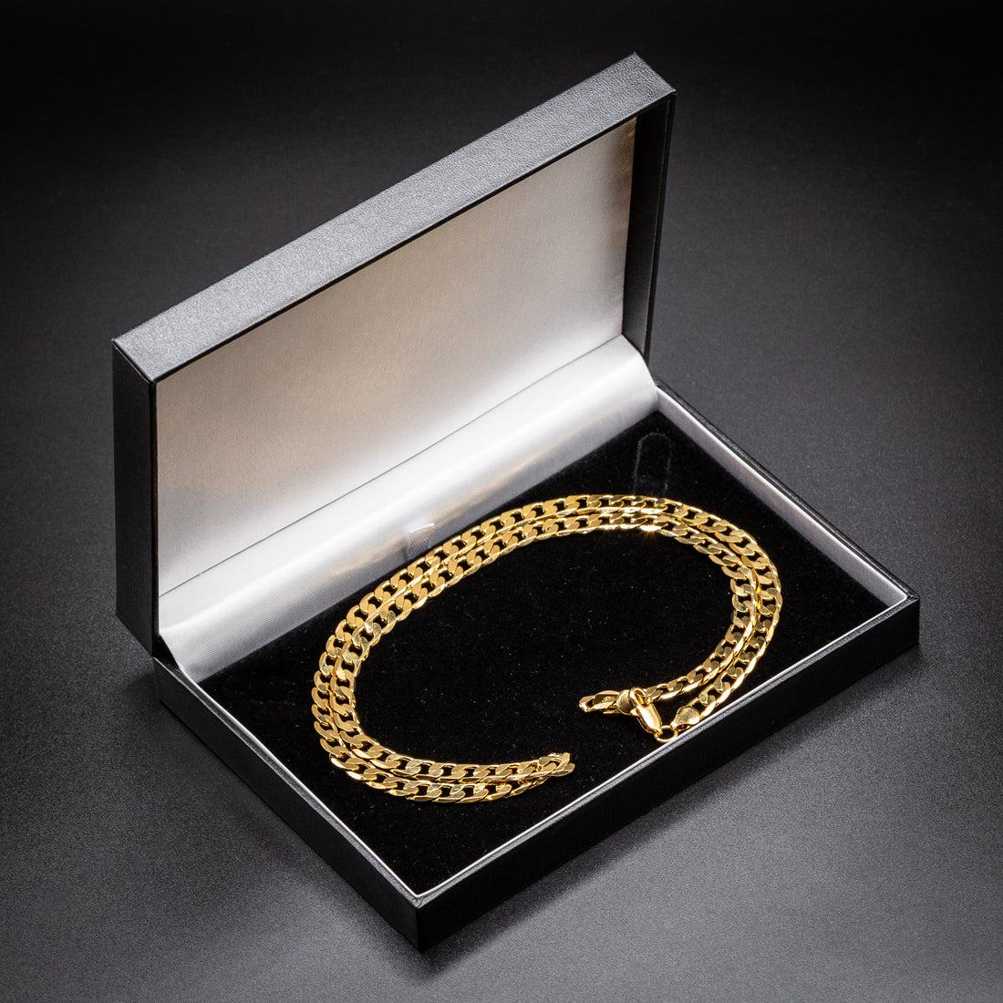 6mm Gold Cuban Curb Chain - 24 Inches