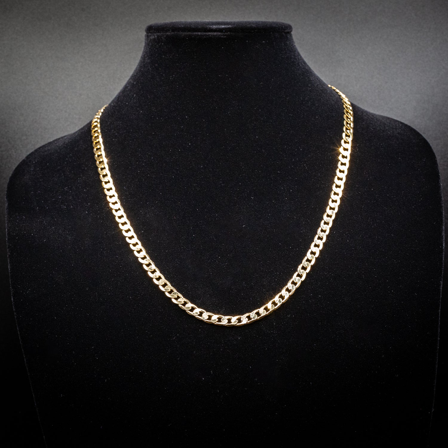 6mm Gold Cuban Curb Chain - 24 Inches