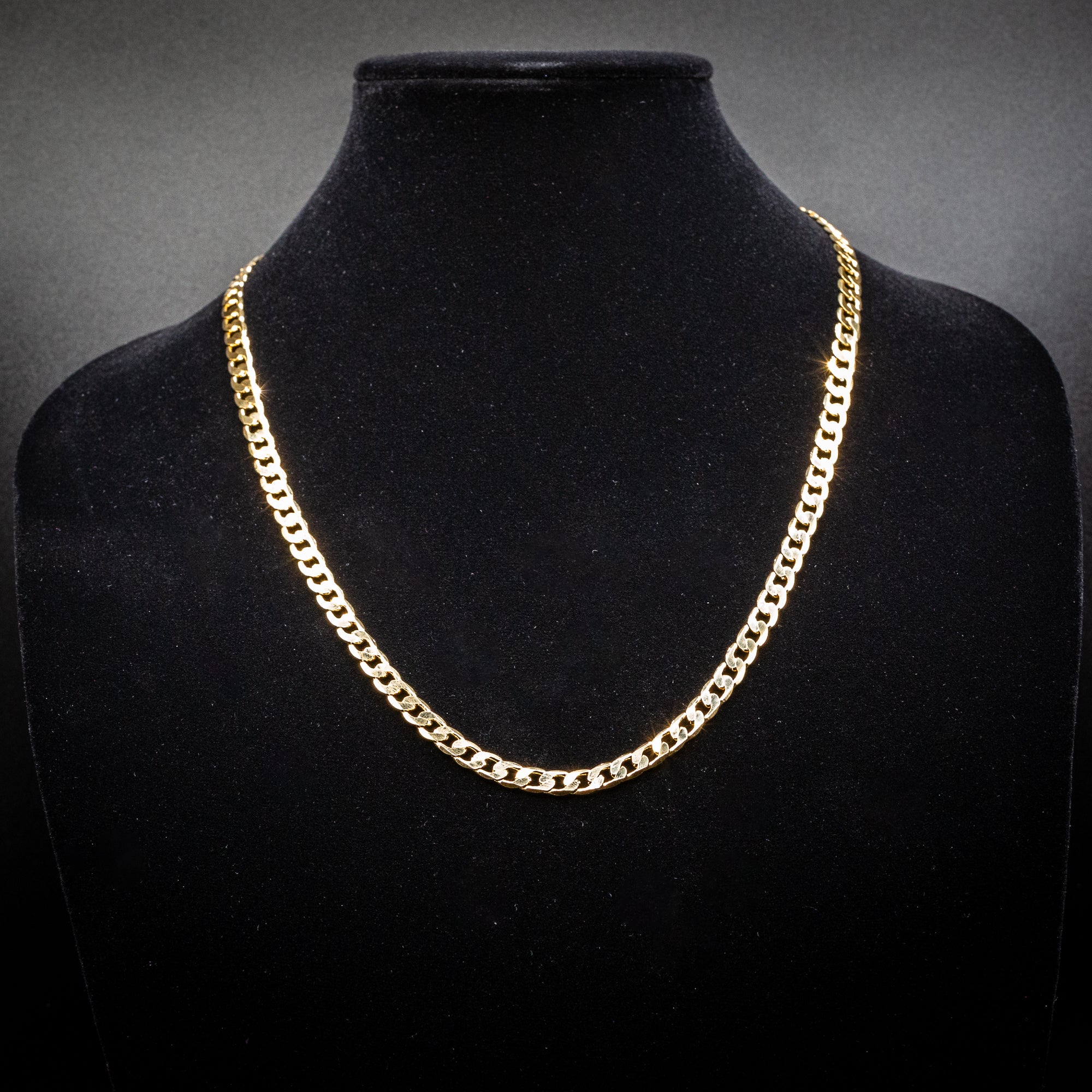 6mm Gold Cuban Curb Chain - 24 Inches