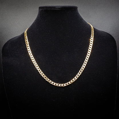 6mm Gold Cuban Curb Chain - 24 Inches