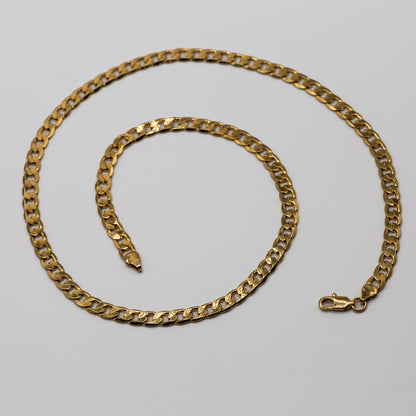 6mm Gold Cuban Curb Chain - 24 Inches