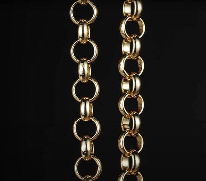 10mm Gold Filled Classic Belcher Bracelet, 6 Inches Long