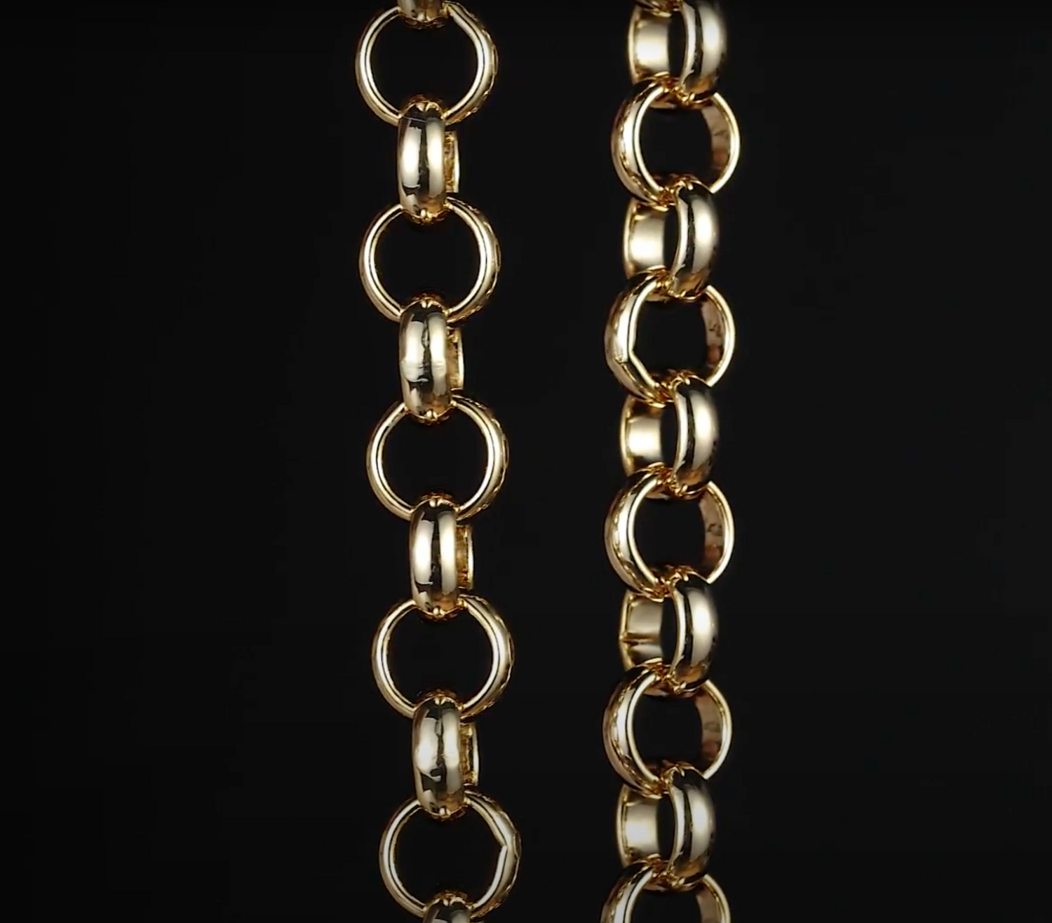 10mm Gold Filled &amp; Bonded Classic Belcher Chain 16 Inches Heavy Statement Necklace