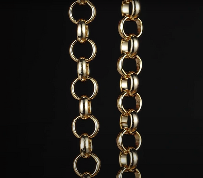 New 10mm Gold-Filled &amp; Bonded Classic Belcher Chain