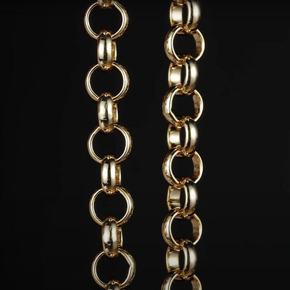 10mm Gold Classic Belcher Bracelet 8 Inches