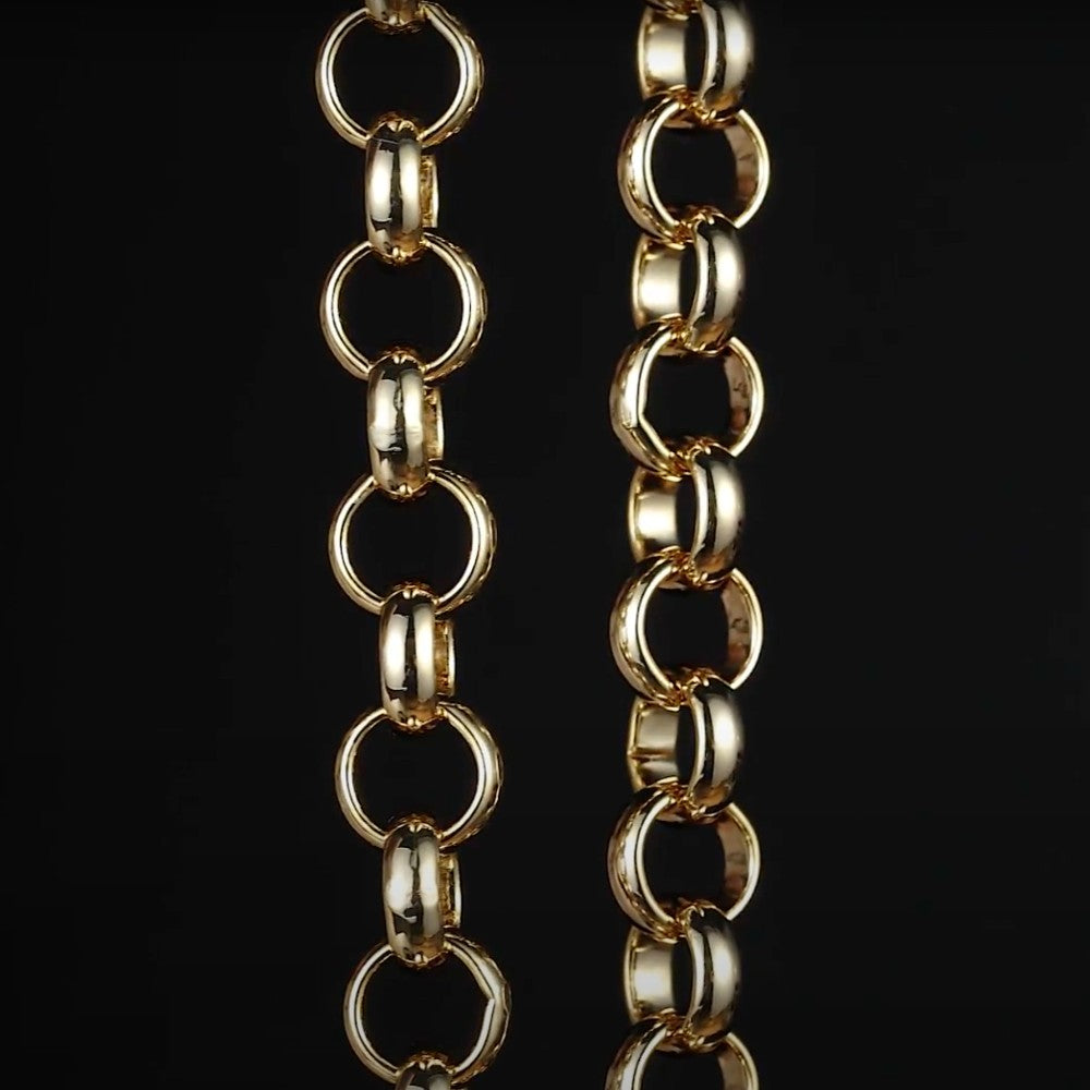 Gold Classic Belcher Bracelet 10mm