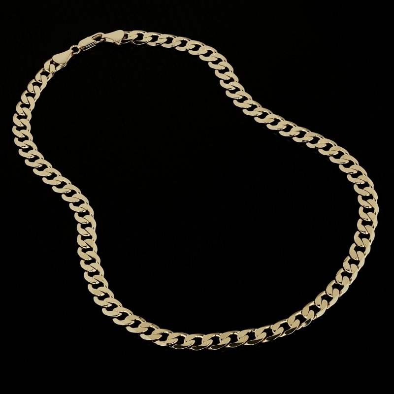 9mm Gold Filled Cuban Link Chain Necklace, 20 Inches Long