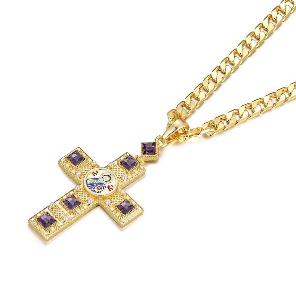 Gold Filled Cross Pendant and Chain Set