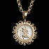 Gold St. Christopher pendant on a 22-inch chain