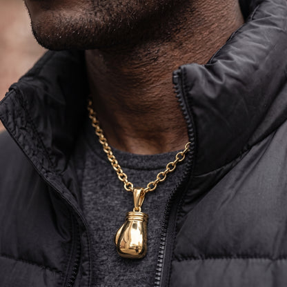 Gold Horseshoe Pendant Necklace 24inches