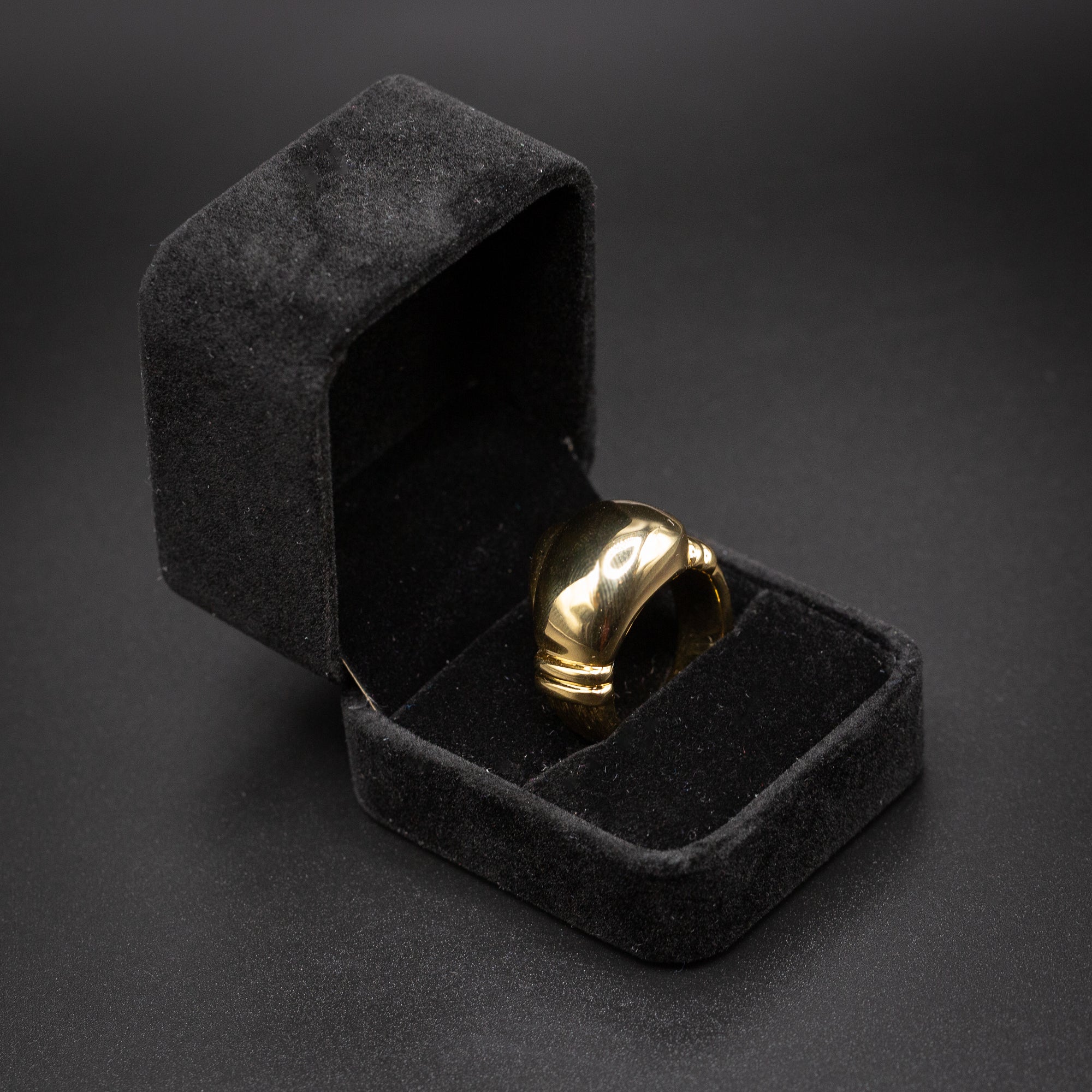 Large Gold Heavy Boxing Glove Signet Ring Multiple Sizes