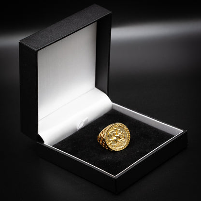 Premium Gold St George Sovereign Ring – Adjustable Size Q, Timeless &amp; Durable